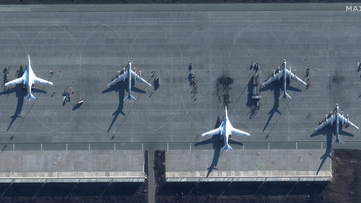 Ukraine launches massive drone attack on Russia’s Engels air base