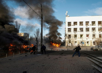 Russia launches one of largest air raids on Kyiv
